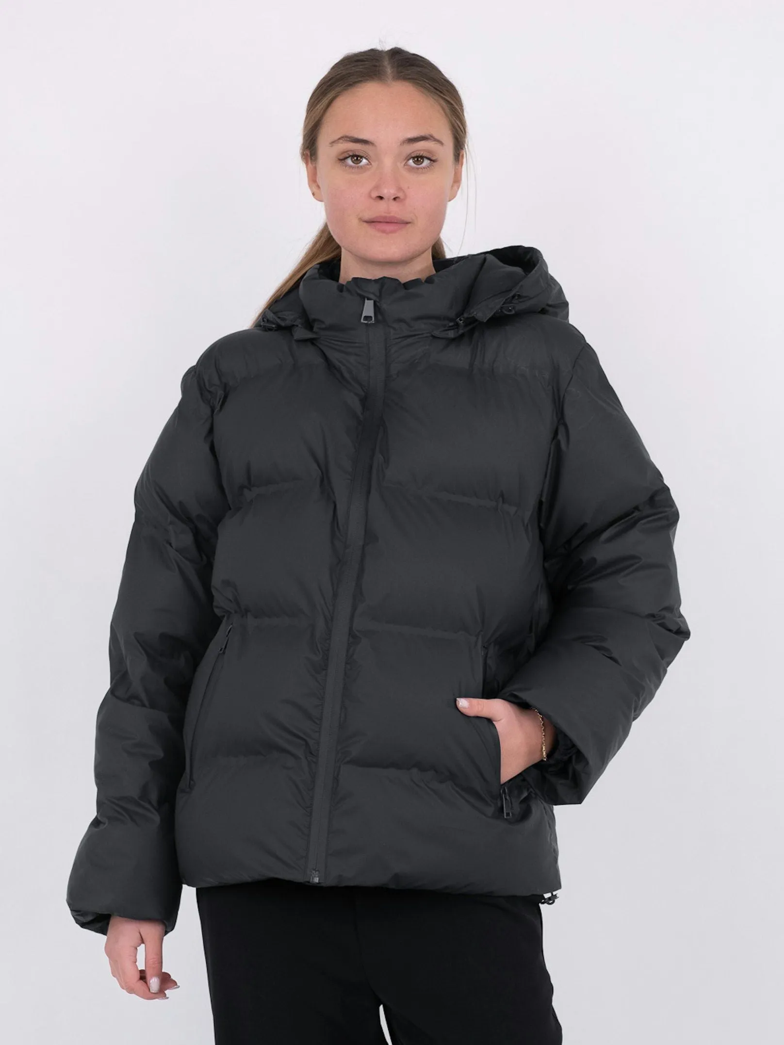 Fox C Puffer Jacket - Black