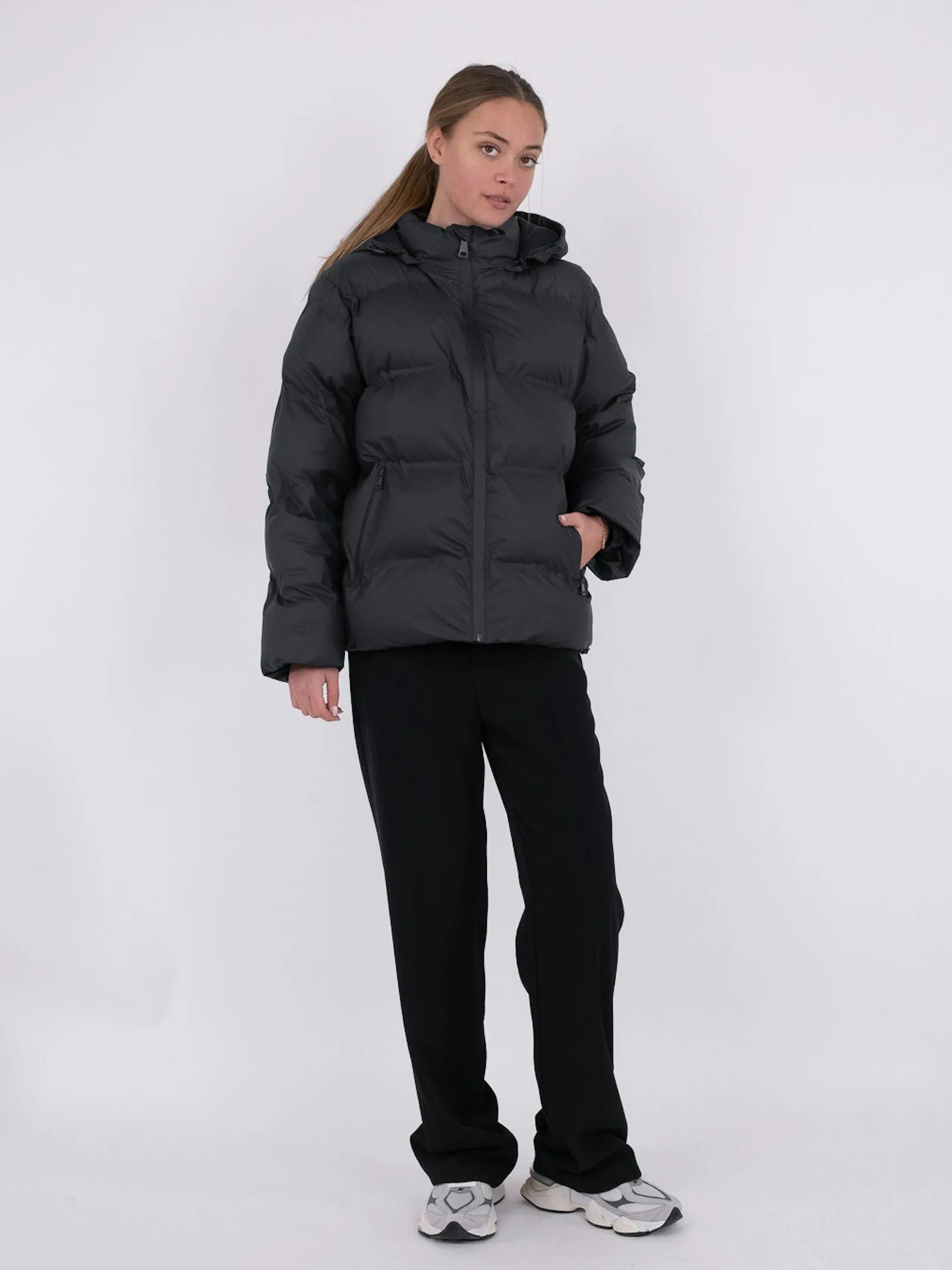 Fox C Puffer Jacket - Black