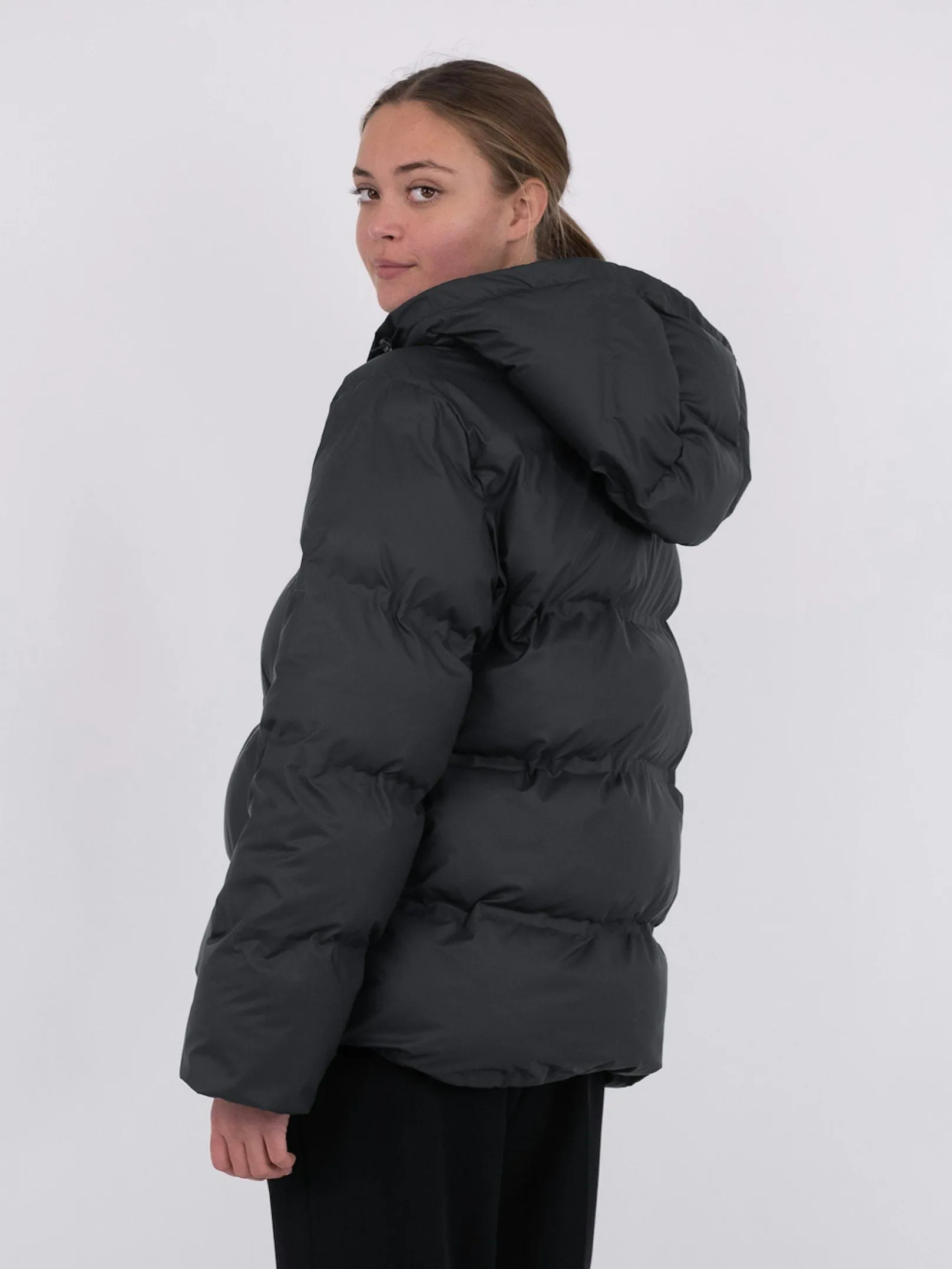 Fox C Puffer Jacket - Black