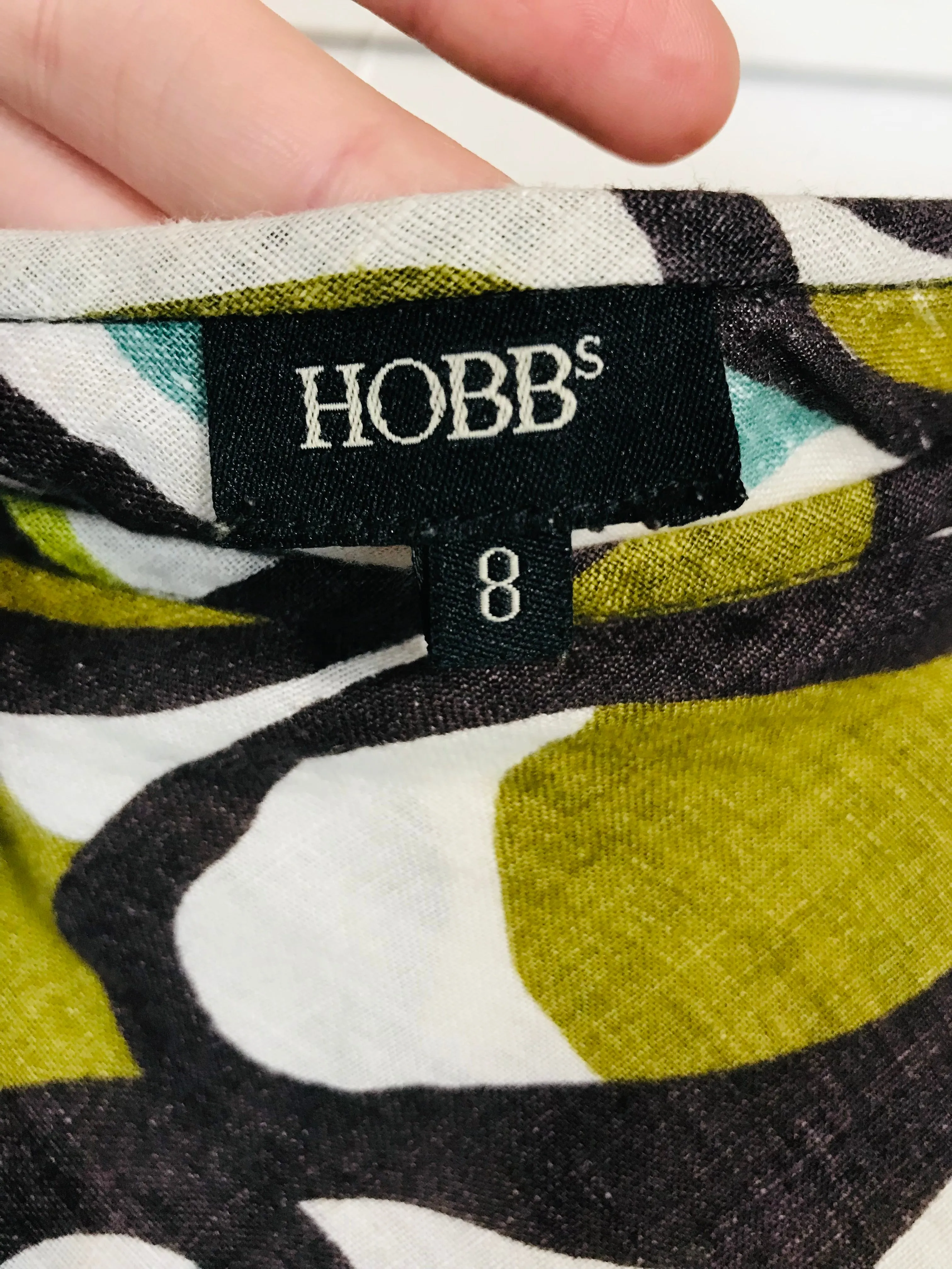 Hobbs Women's Linen Floral Midi Skirt | UK8 | Multicoloured