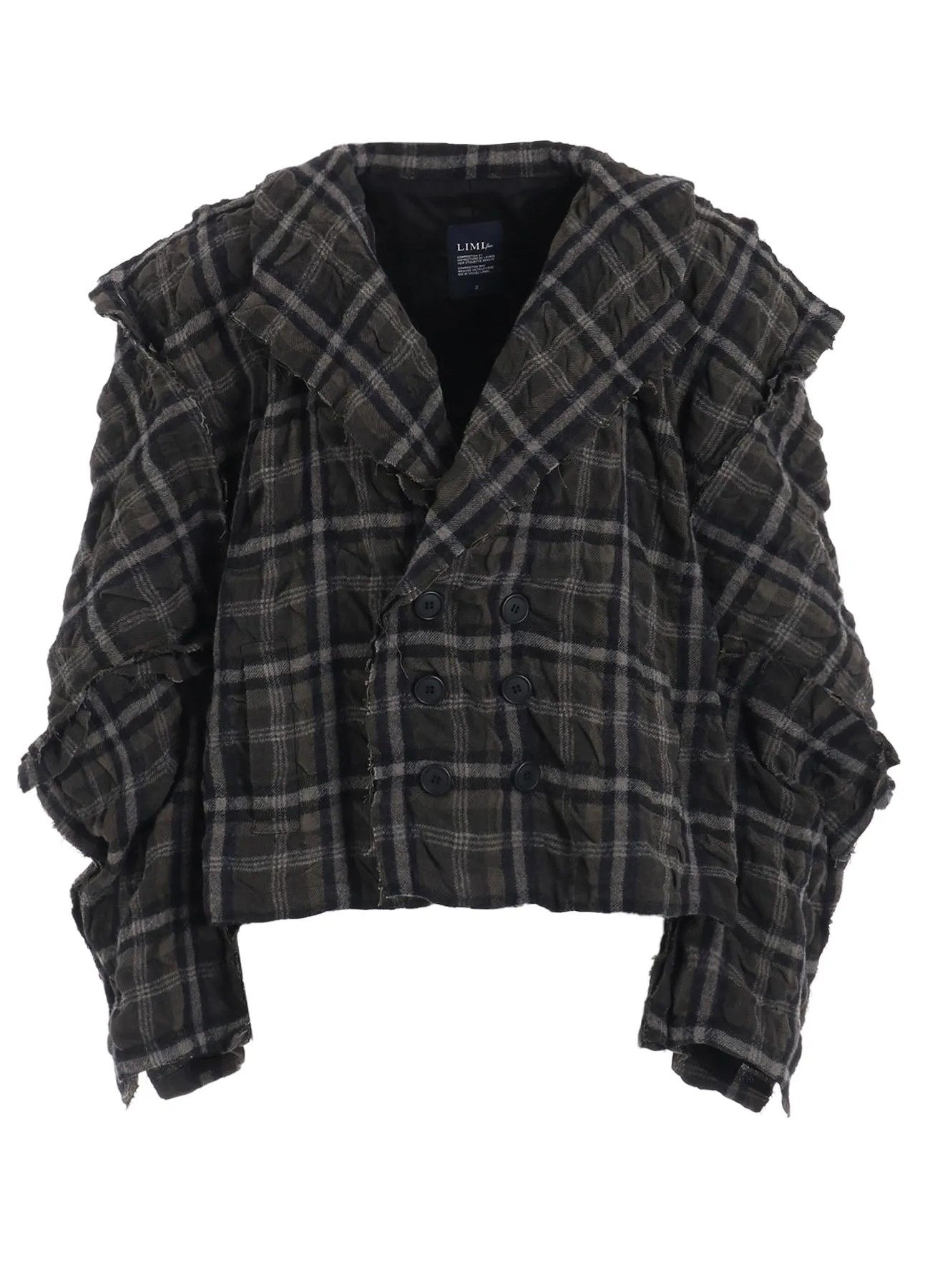 INK DYEING PLAID BOX JACKET B