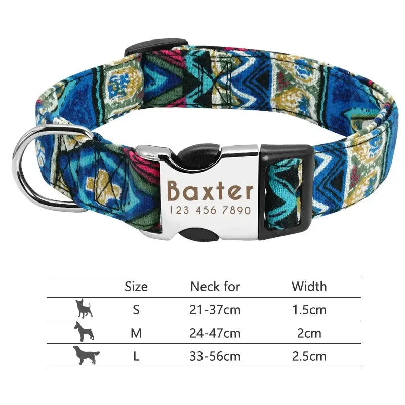Personalized Reflective Dog Collar