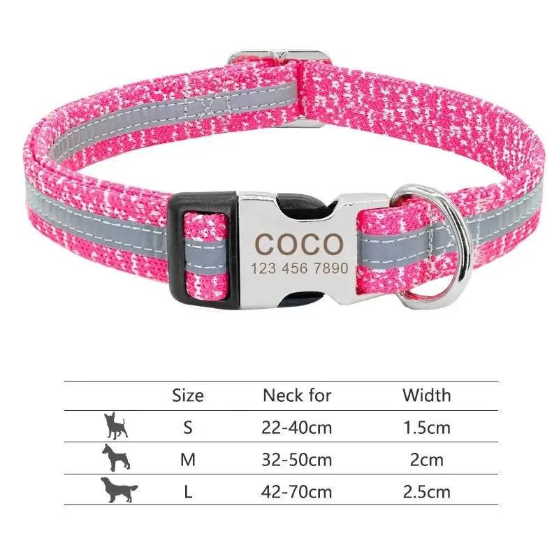 Personalized Reflective Dog Collar
