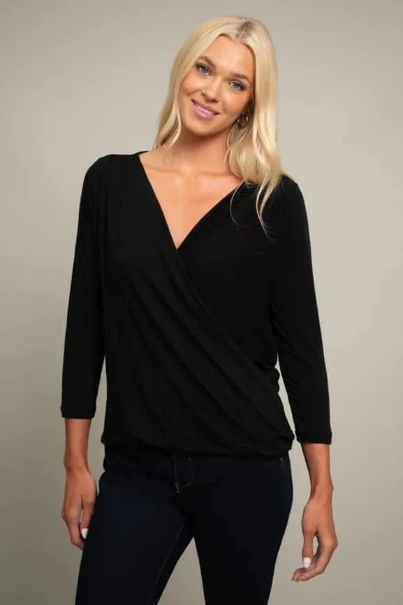 Slub Wrap Top